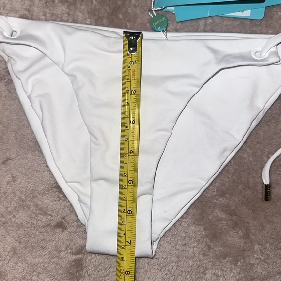 bikini string bottom, white US size 4 by Melissa Odabash - Picture 3 of 12